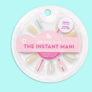 Olive & June Neon Lines Instant Mani NWT | Medium Length 💅 | Press-On Perfection